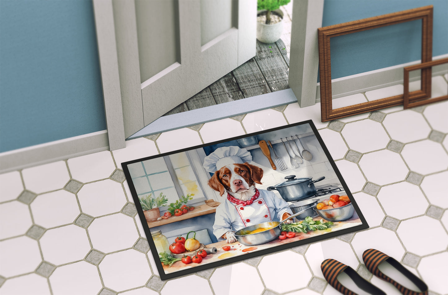 Brittany Spaniel The Chef Doormat