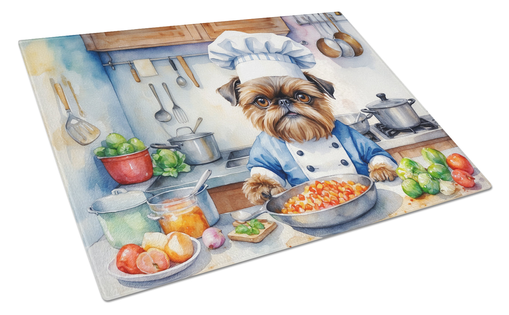 Buy this Brussels Griffon The Chef Glass Cutting Board