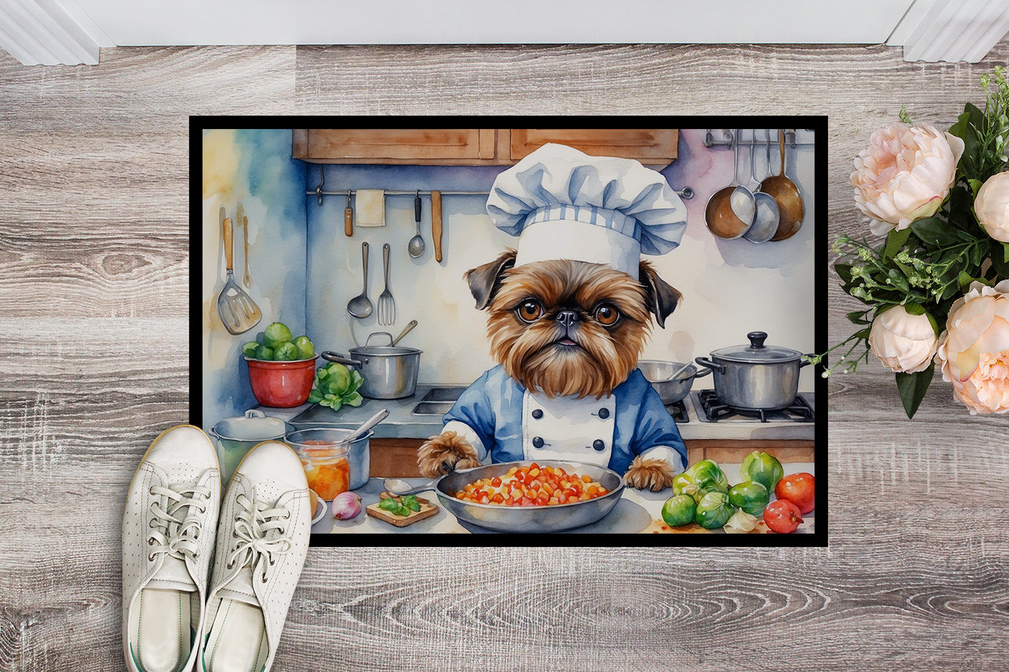 Brussels Griffon The Chef Doormat