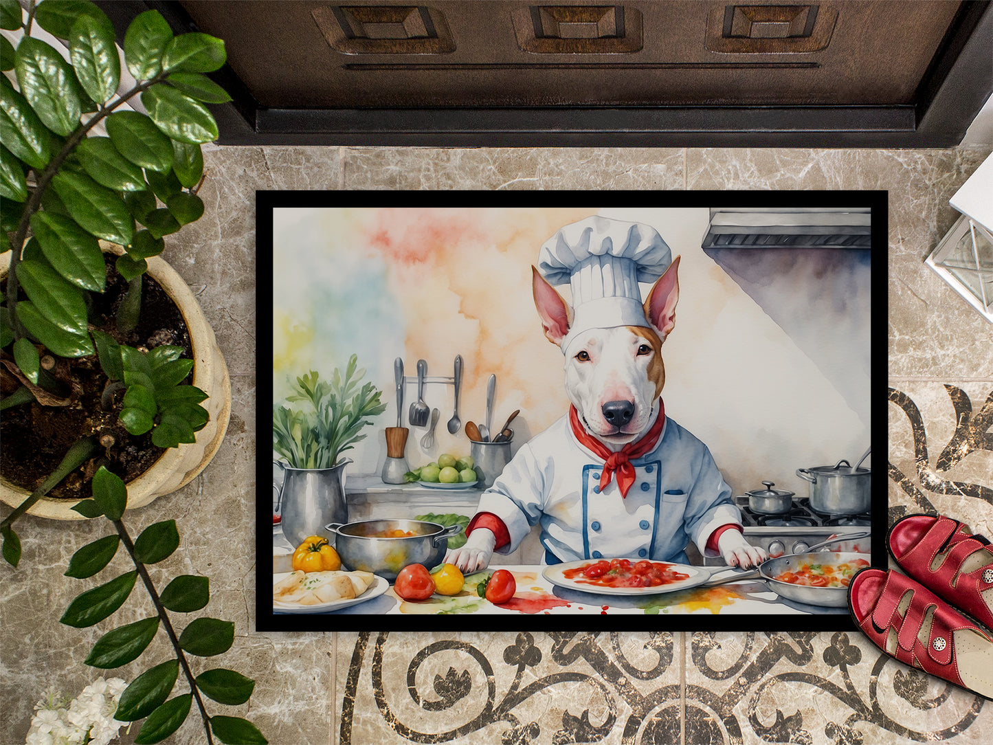 Bull Terrier The Chef Doormat