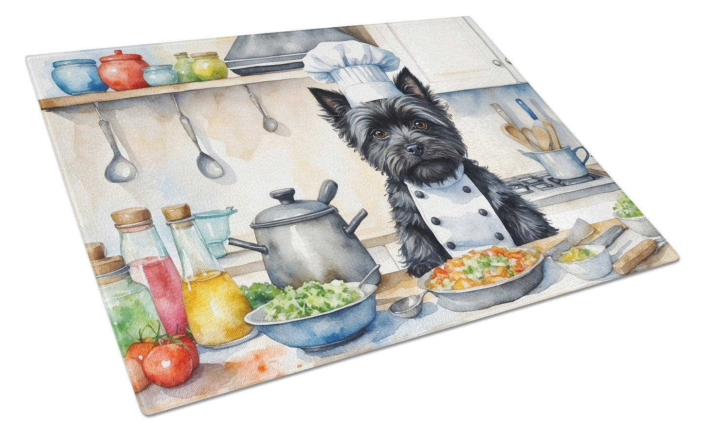 Buy this Cairn Terrier The Chef Glass Cutting Board