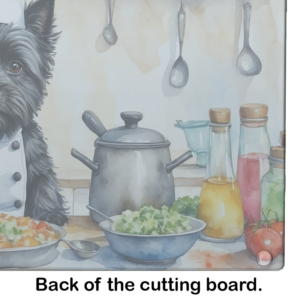 Cairn Terrier The Chef Glass Cutting Board