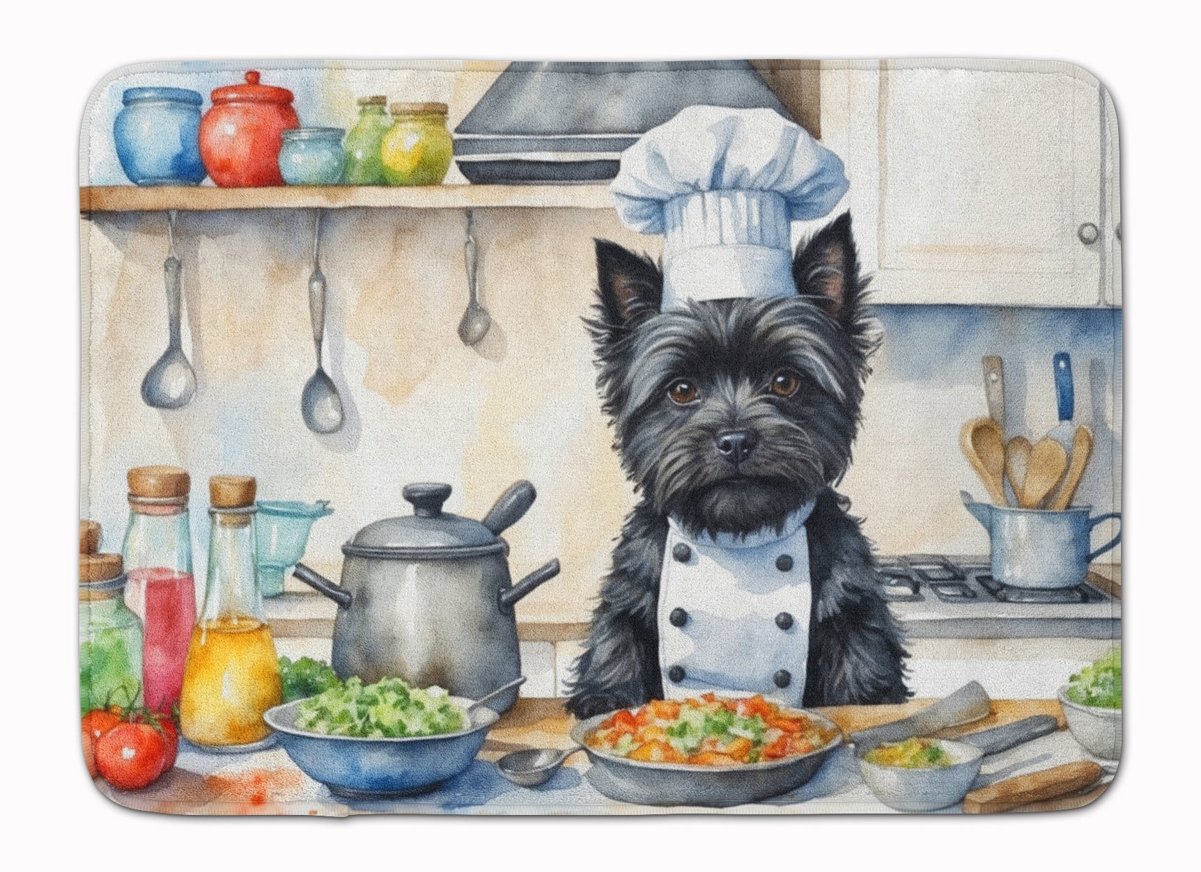 Buy this Cairn Terrier The Chef Memory Foam Kitchen Mat