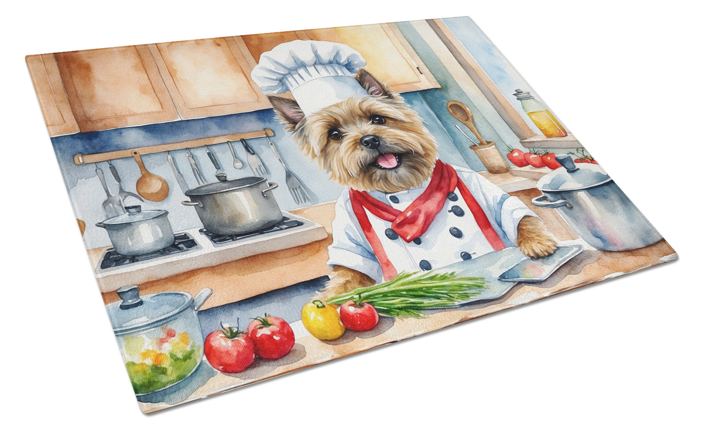 Buy this Cairn Terrier The Chef Glass Cutting Board