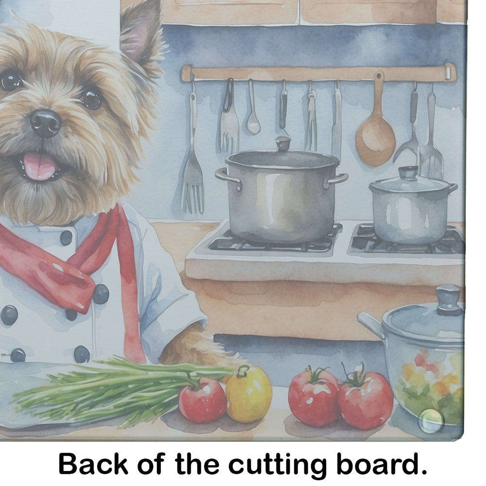 Cairn Terrier The Chef Glass Cutting Board