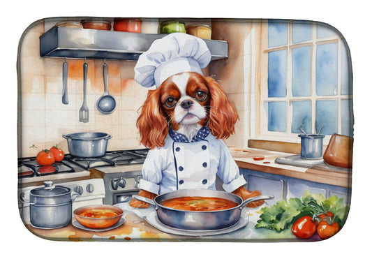 Buy this Cavalier Spaniel The Chef Dish Drying Mat