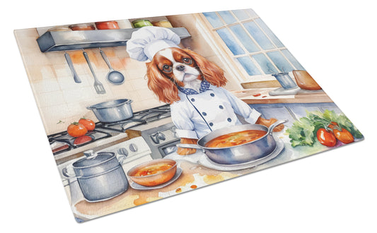 Buy this Cavalier Spaniel The Chef Glass Cutting Board