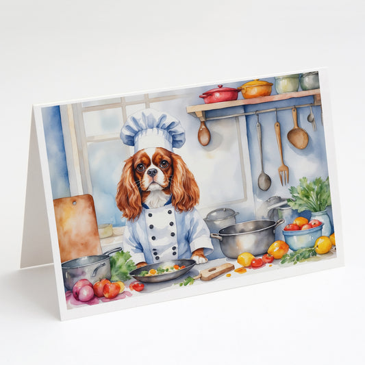 Buy this Cavalier Spaniel The Chef Greeting Cards Pack of 8