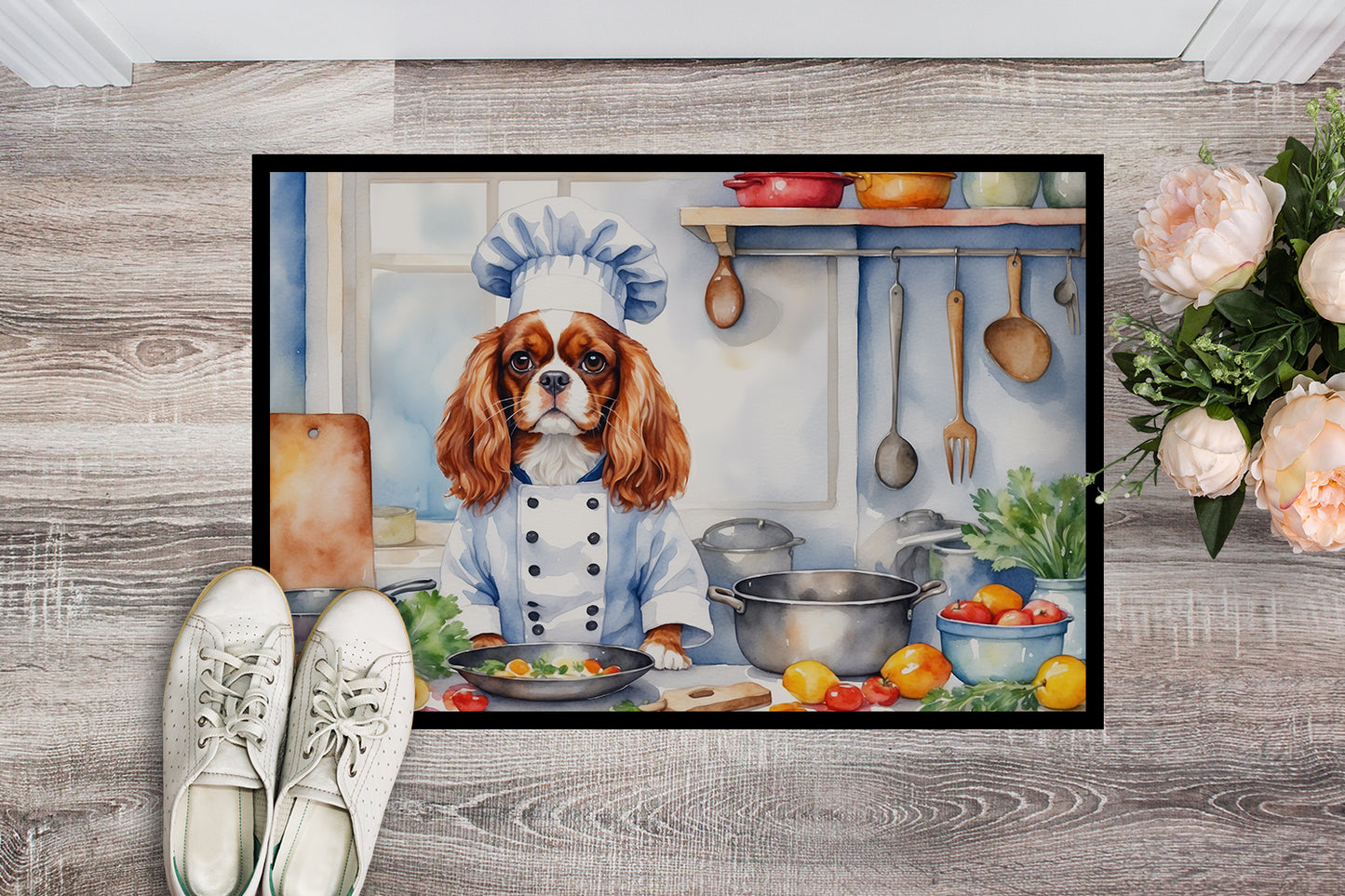 Cavalier Spaniel The Chef Doormat