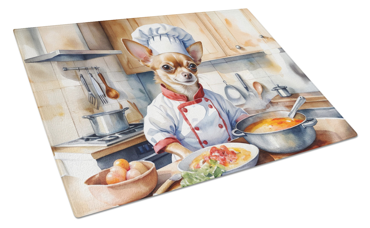 Buy this Chihuahua The Chef Glass Cutting Board