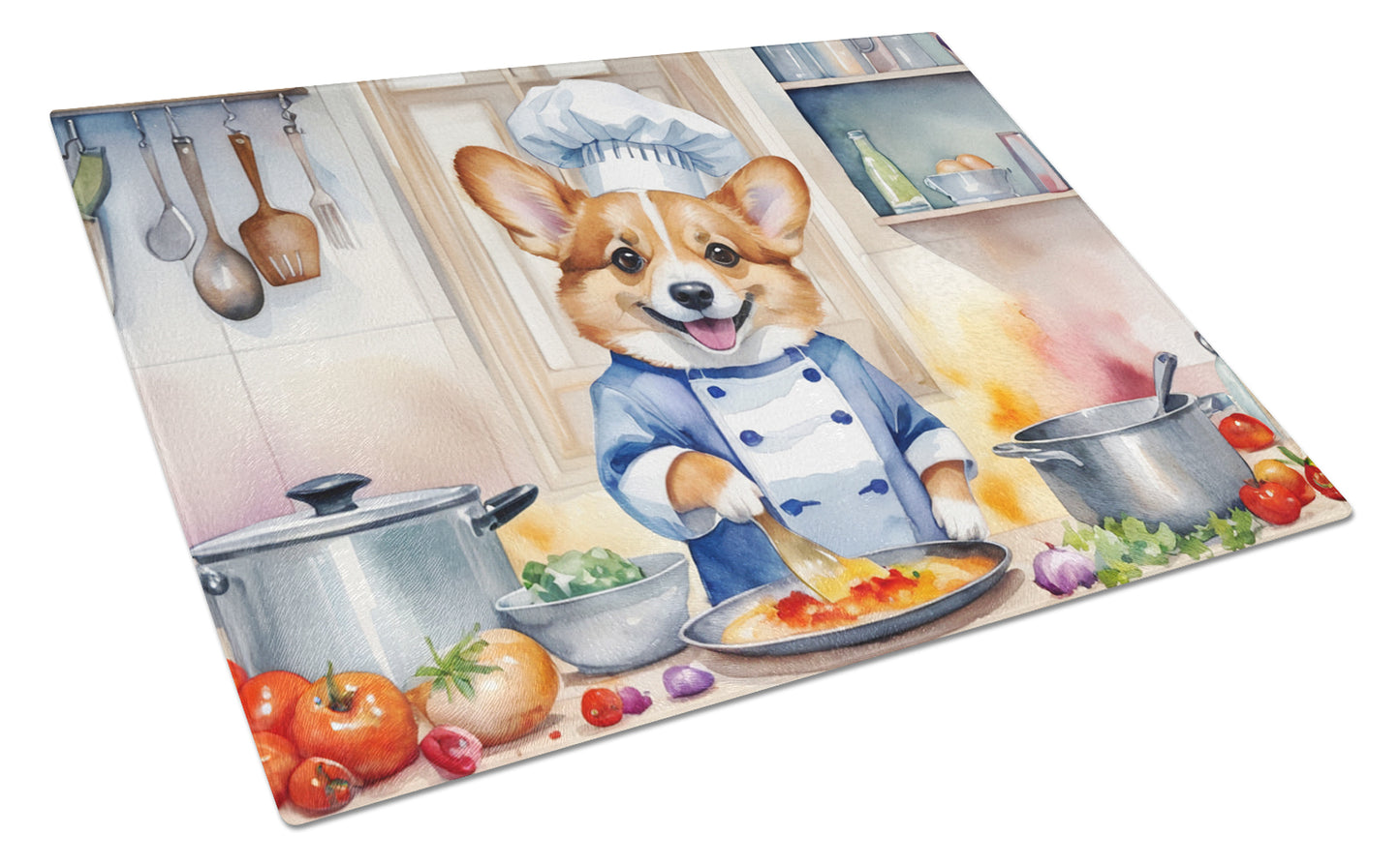 Buy this Corgi The Chef Glass Cutting Board