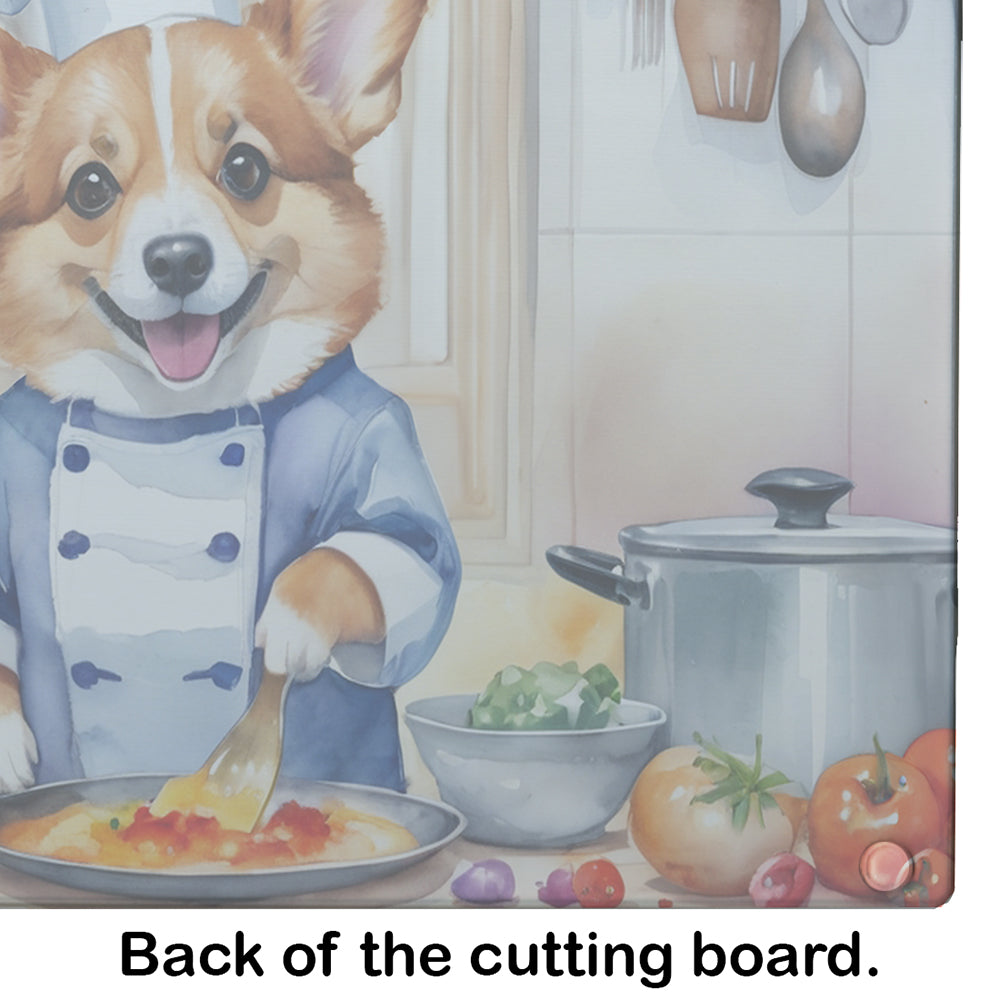 Corgi The Chef Glass Cutting Board