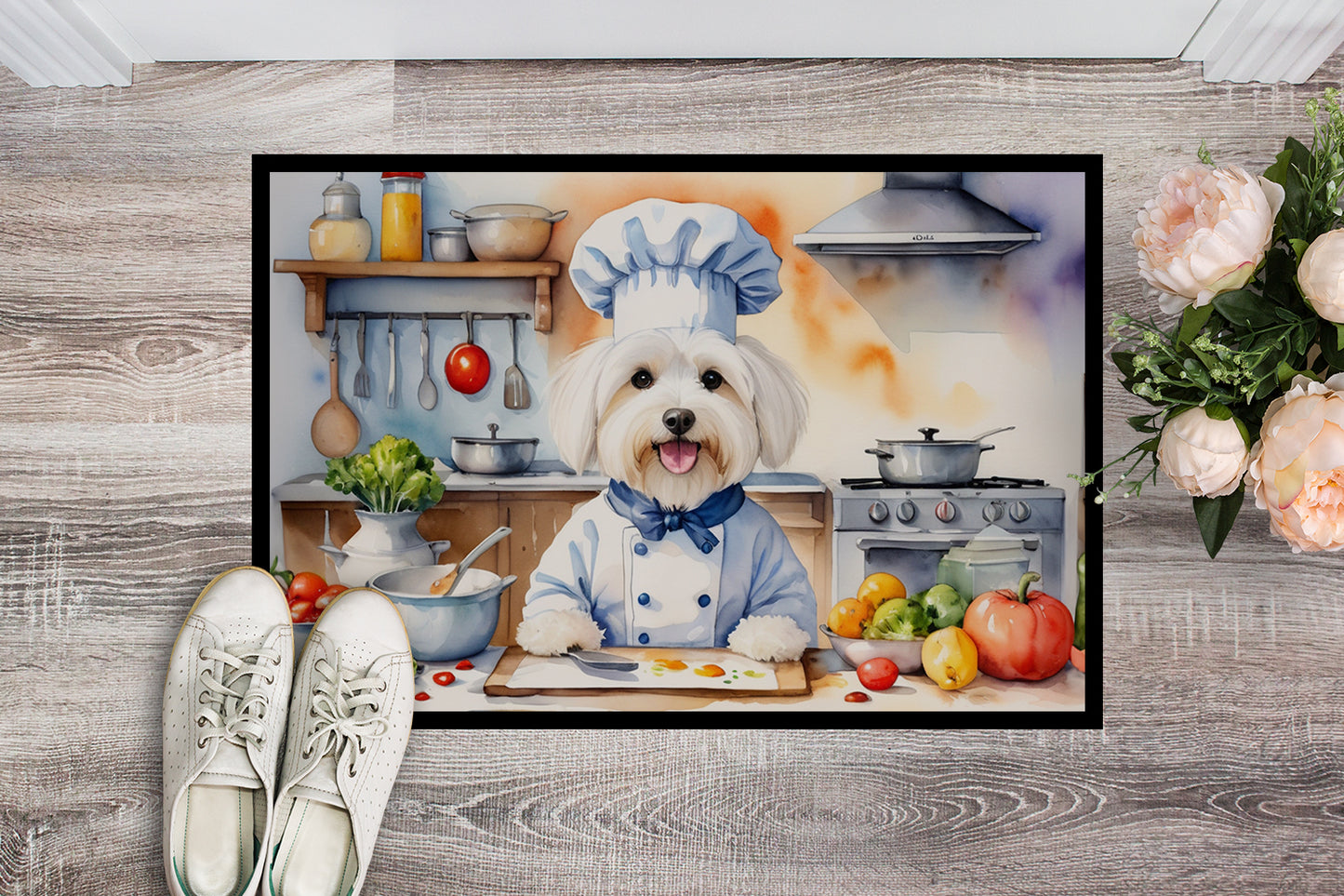 Coton de Tulear The Chef Doormat