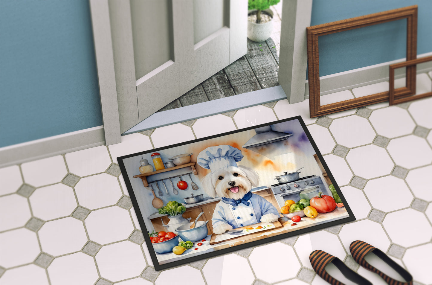 Coton de Tulear The Chef Doormat