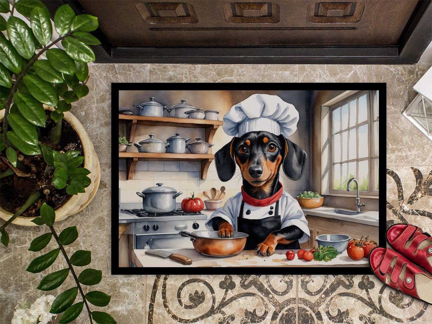 Dachshund The Chef Doormat