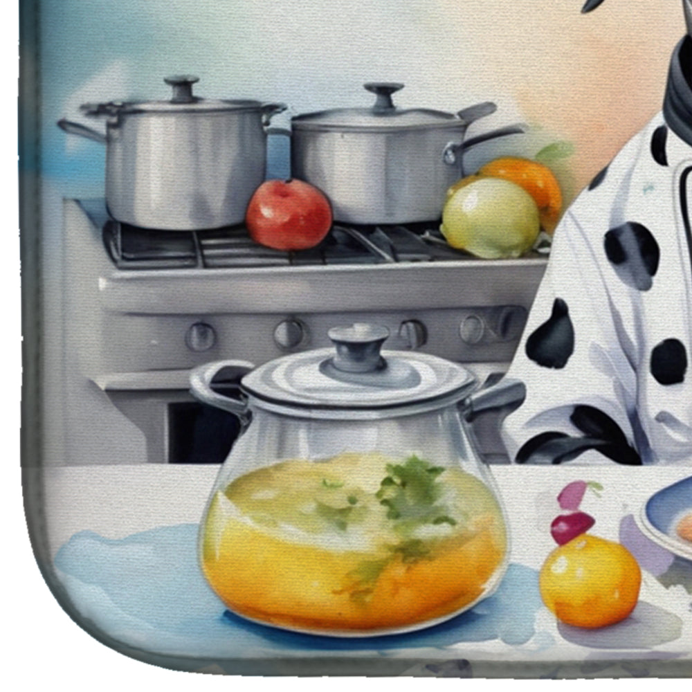 Dalmatian The Chef Dish Drying Mat