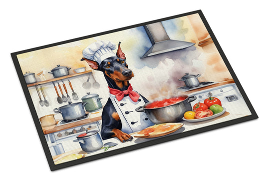 Buy this Doberman Pinscher The Chef Doormat