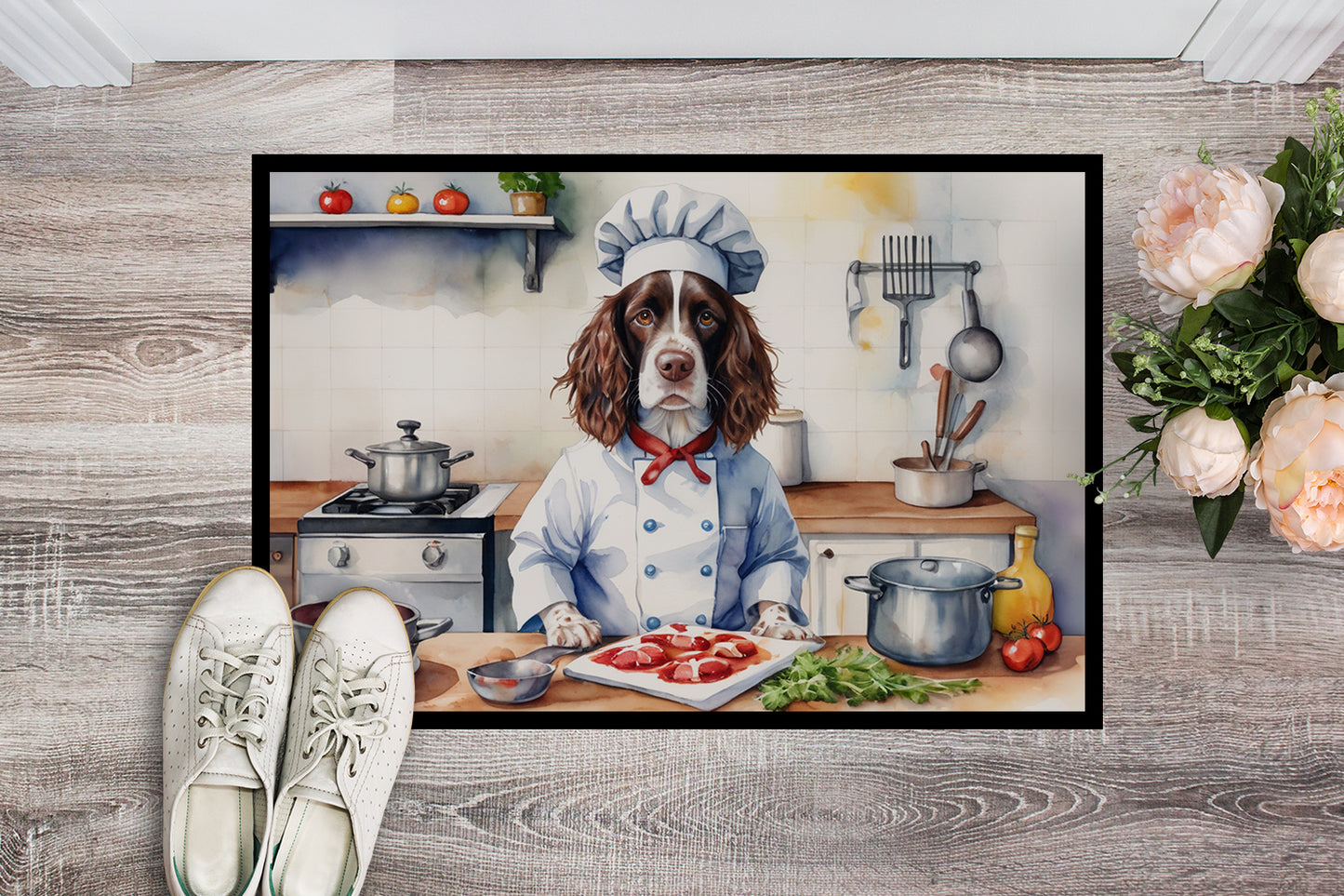 English Springer Spaniel The Chef Doormat