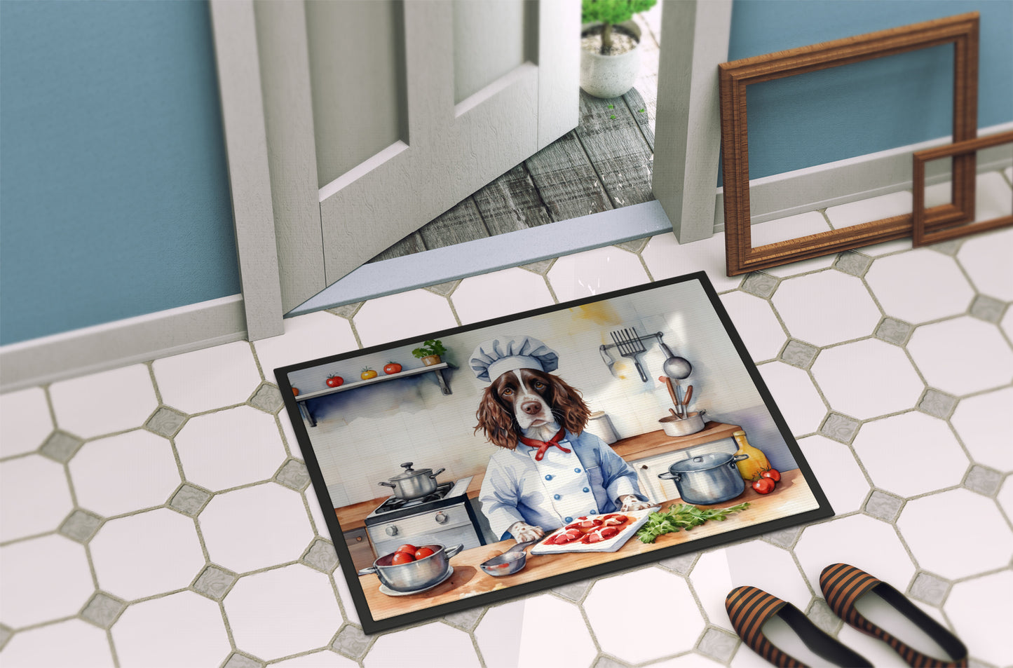 English Springer Spaniel The Chef Doormat