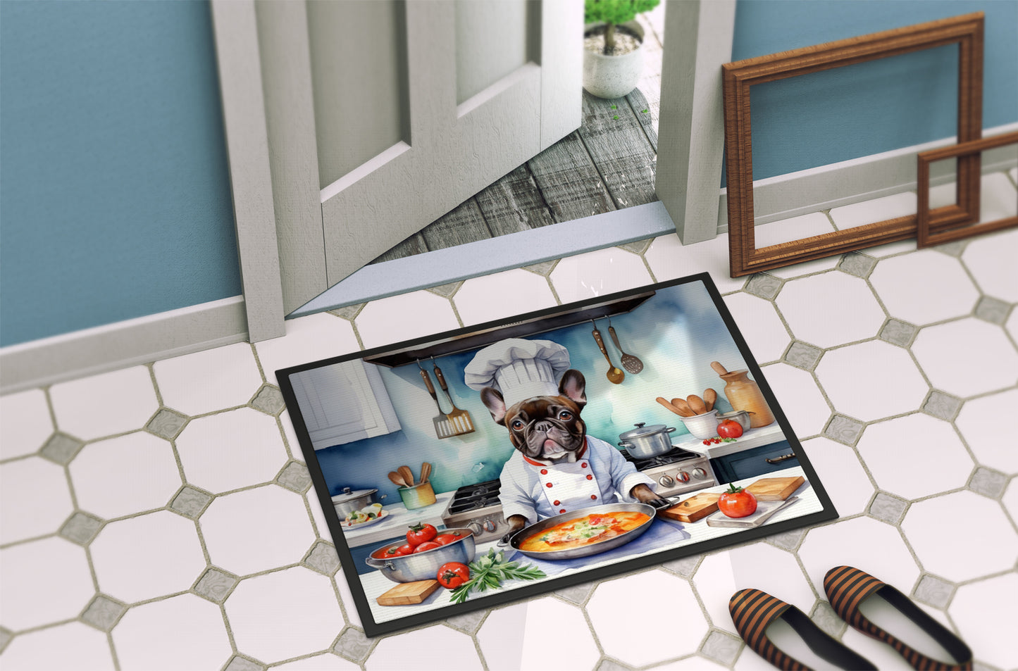 French Bulldog The Chef Doormat