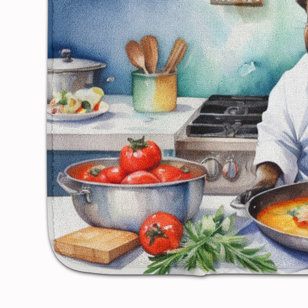 French Bulldog The Chef Memory Foam Kitchen Mat