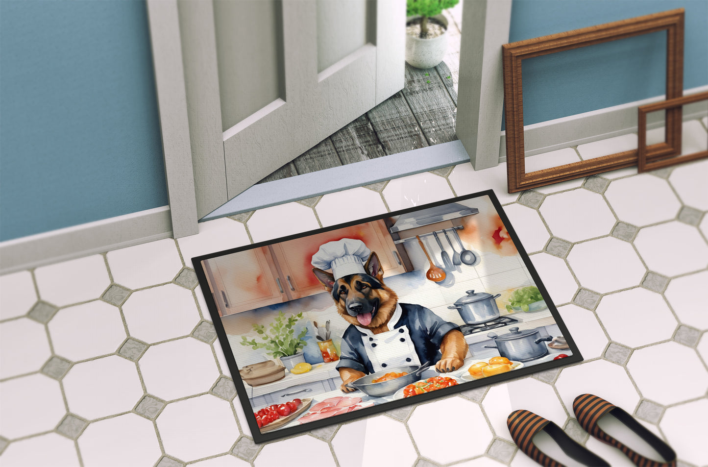 German Shepherd The Chef Doormat