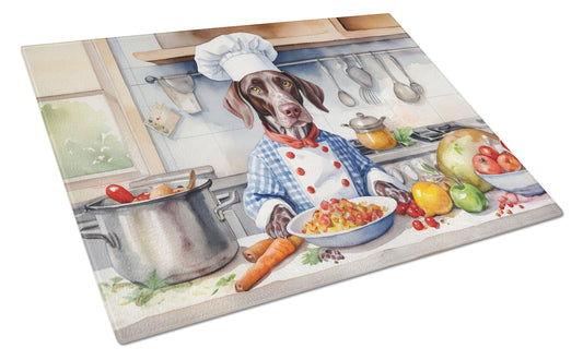 Buy this German Shorthaired Pointer The Chef Glass Cutting Board