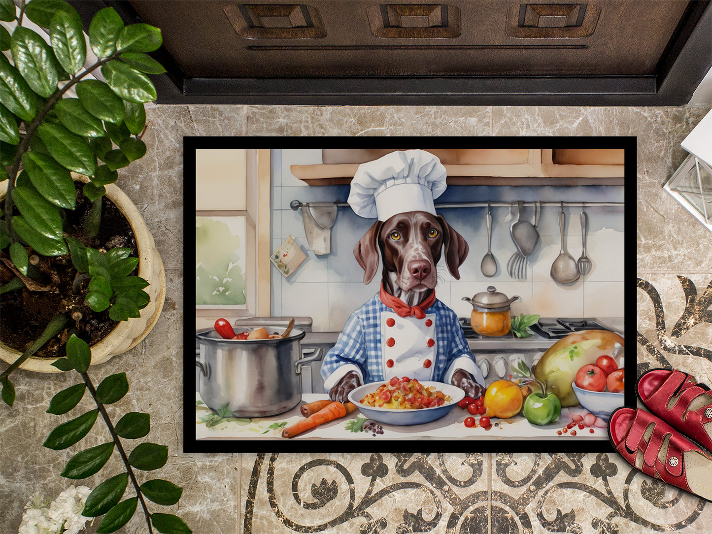 German Shorthaired Pointer The Chef Doormat