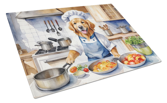 Buy this Golden Retriever The Chef Glass Cutting Board