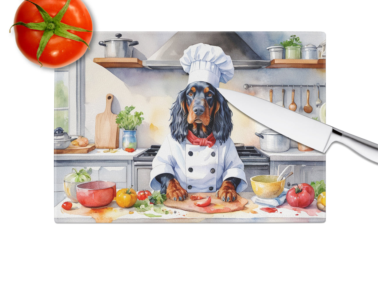 Gordon Setter The Chef Glass Cutting Board