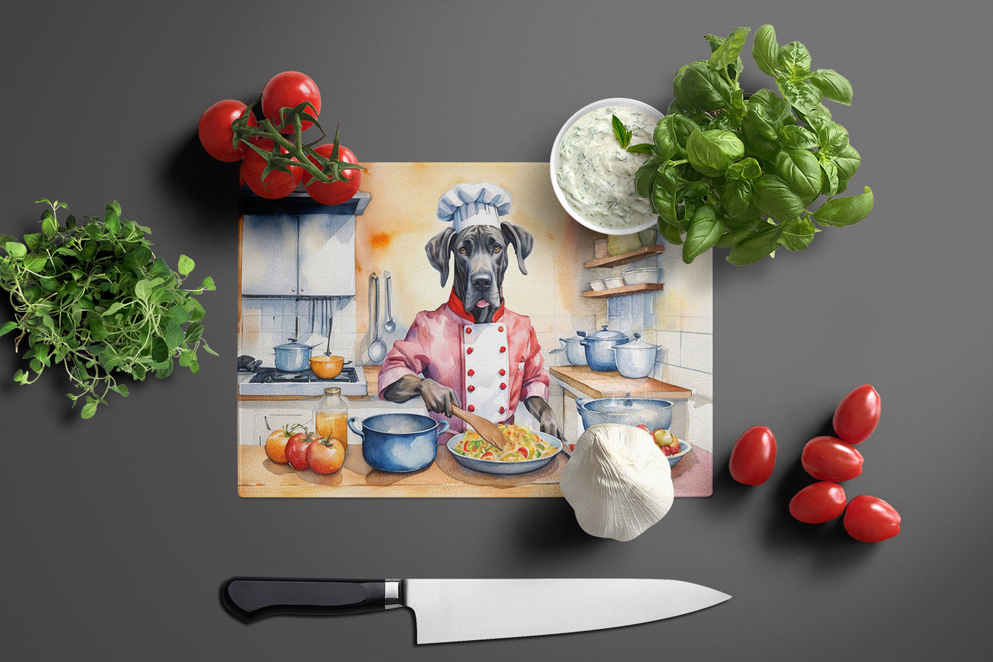 Great Dane The Chef Glass Cutting Board