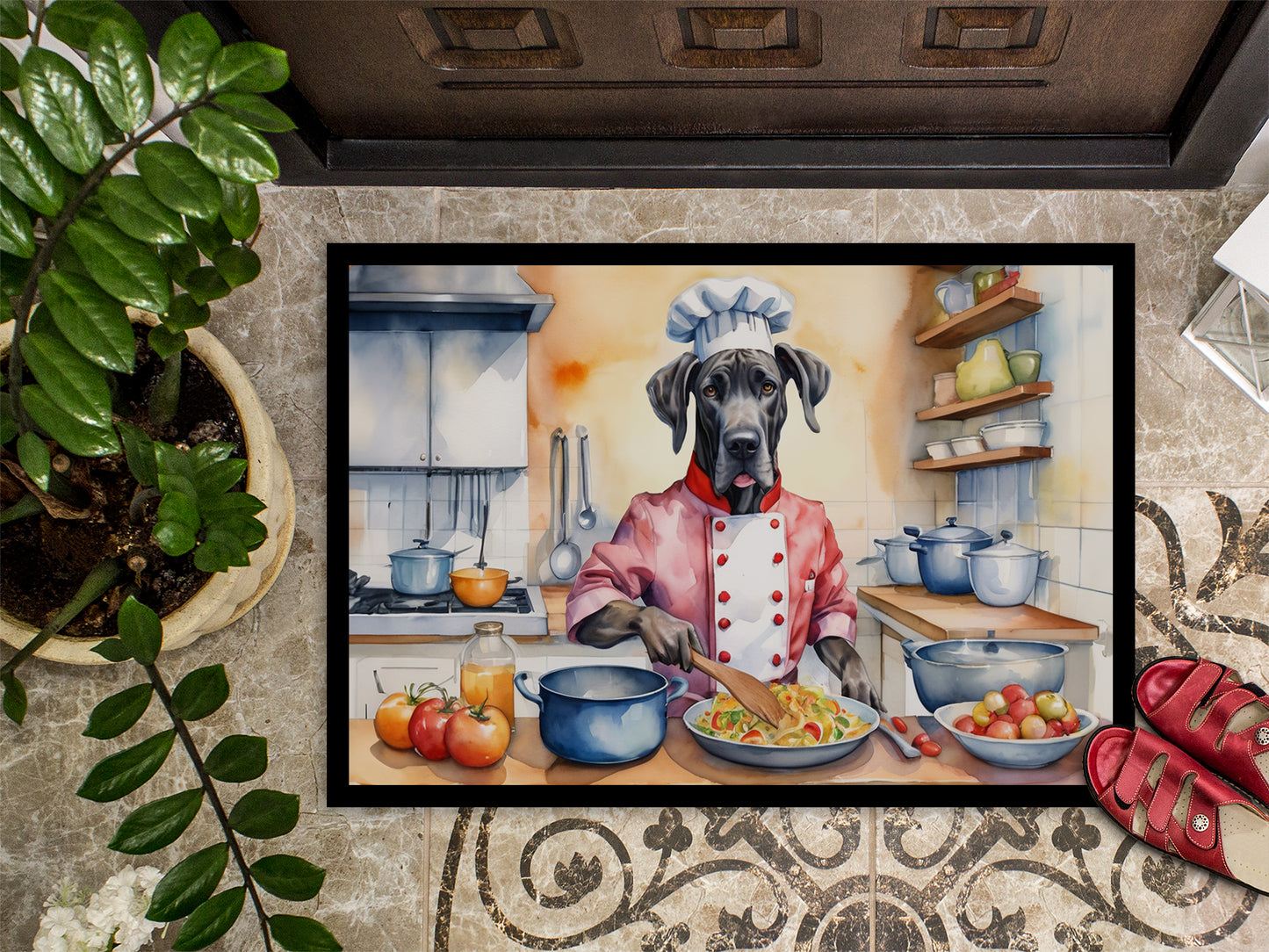 Great Dane The Chef Doormat