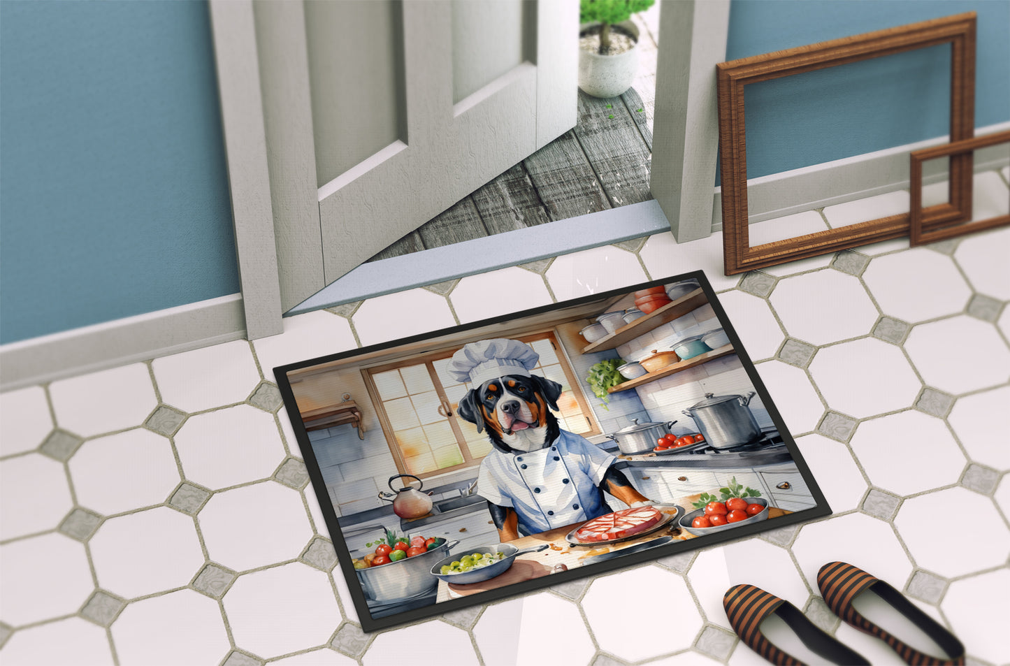 Greater Swiss Mountain Dog The Chef Doormat