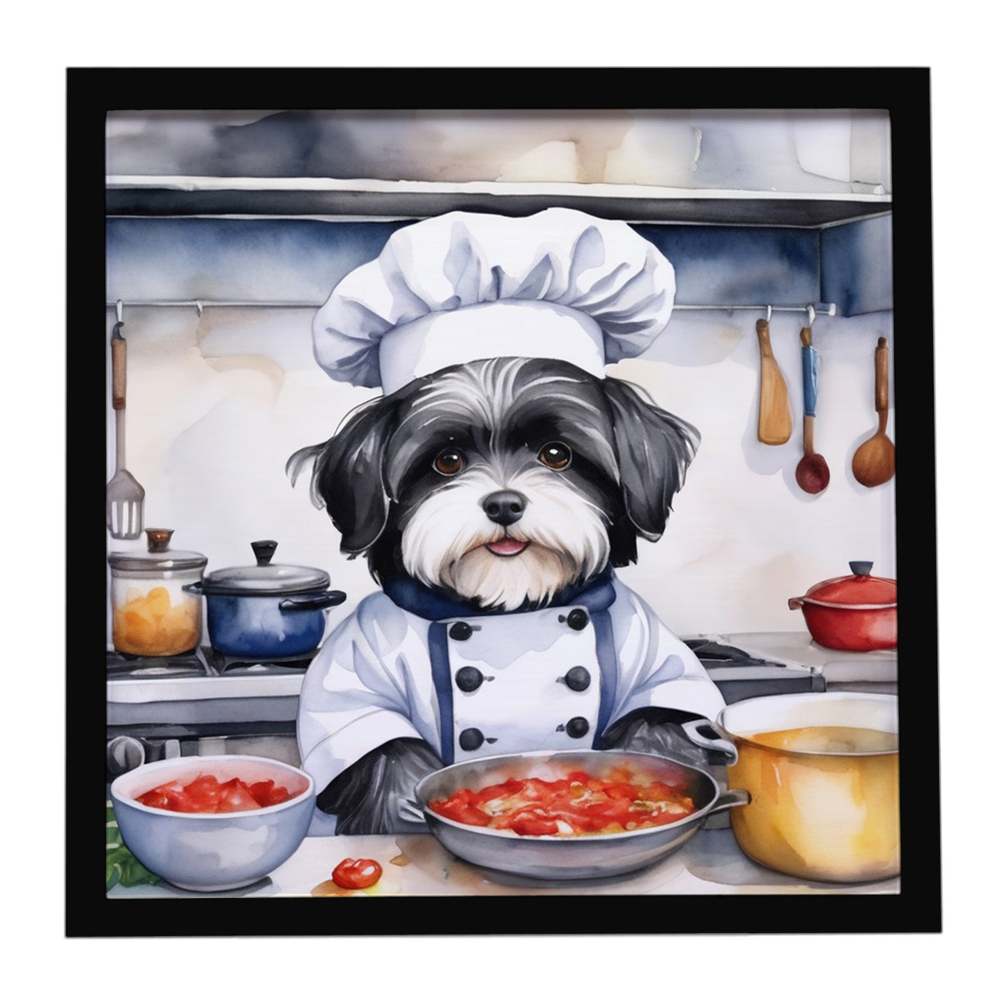 Buy this Havanese The Chef Framed Metal Print