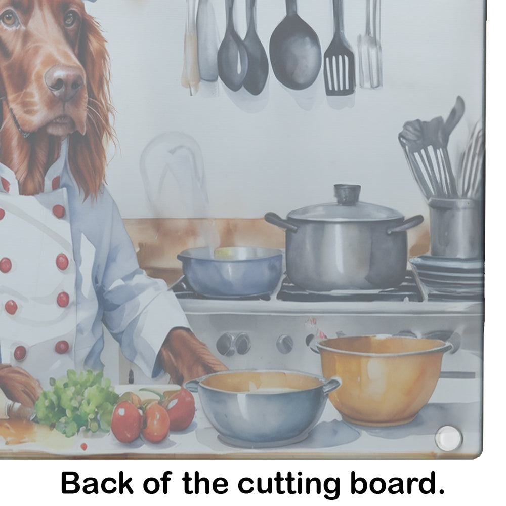 Irish Setter The Chef Glass Cutting Board