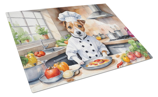 Buy this Jack Russell Terrier The Chef Glass Cutting Board