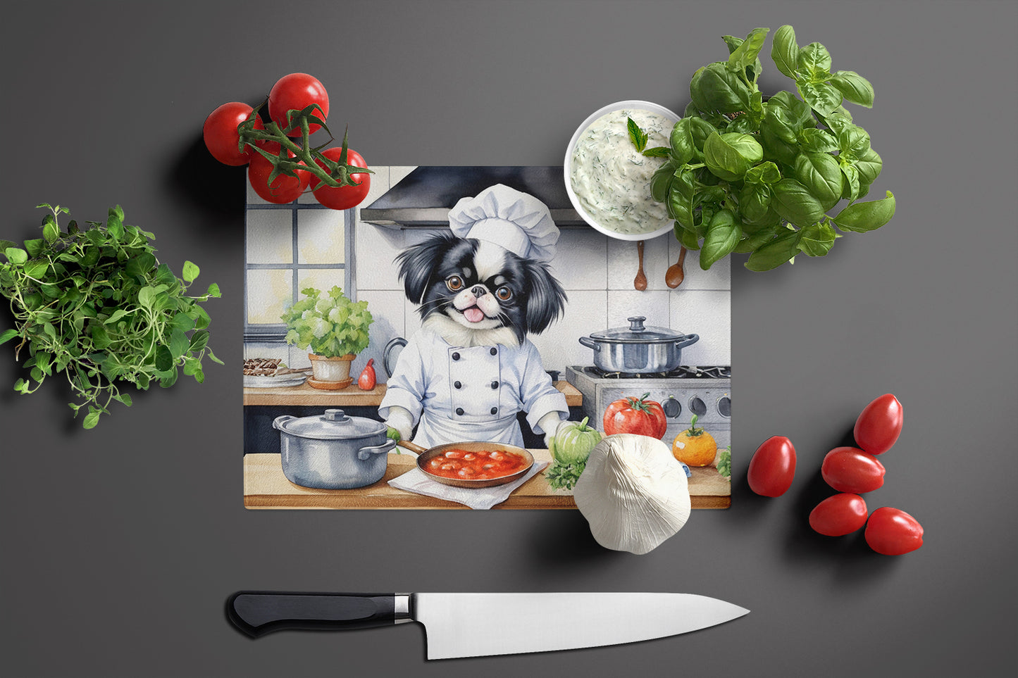 Japanese Chin The Chef Glass Cutting Board