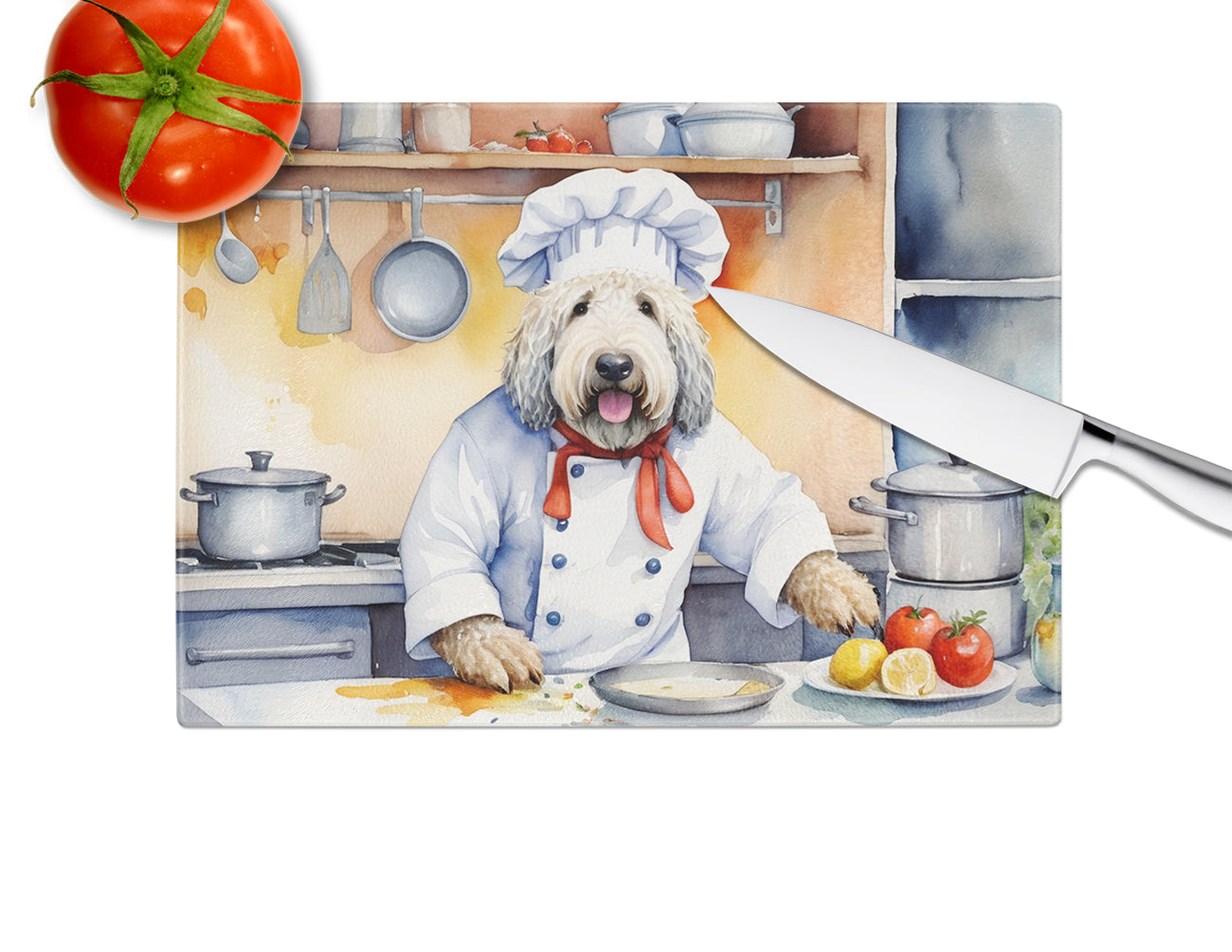 Komondor The Chef Glass Cutting Board