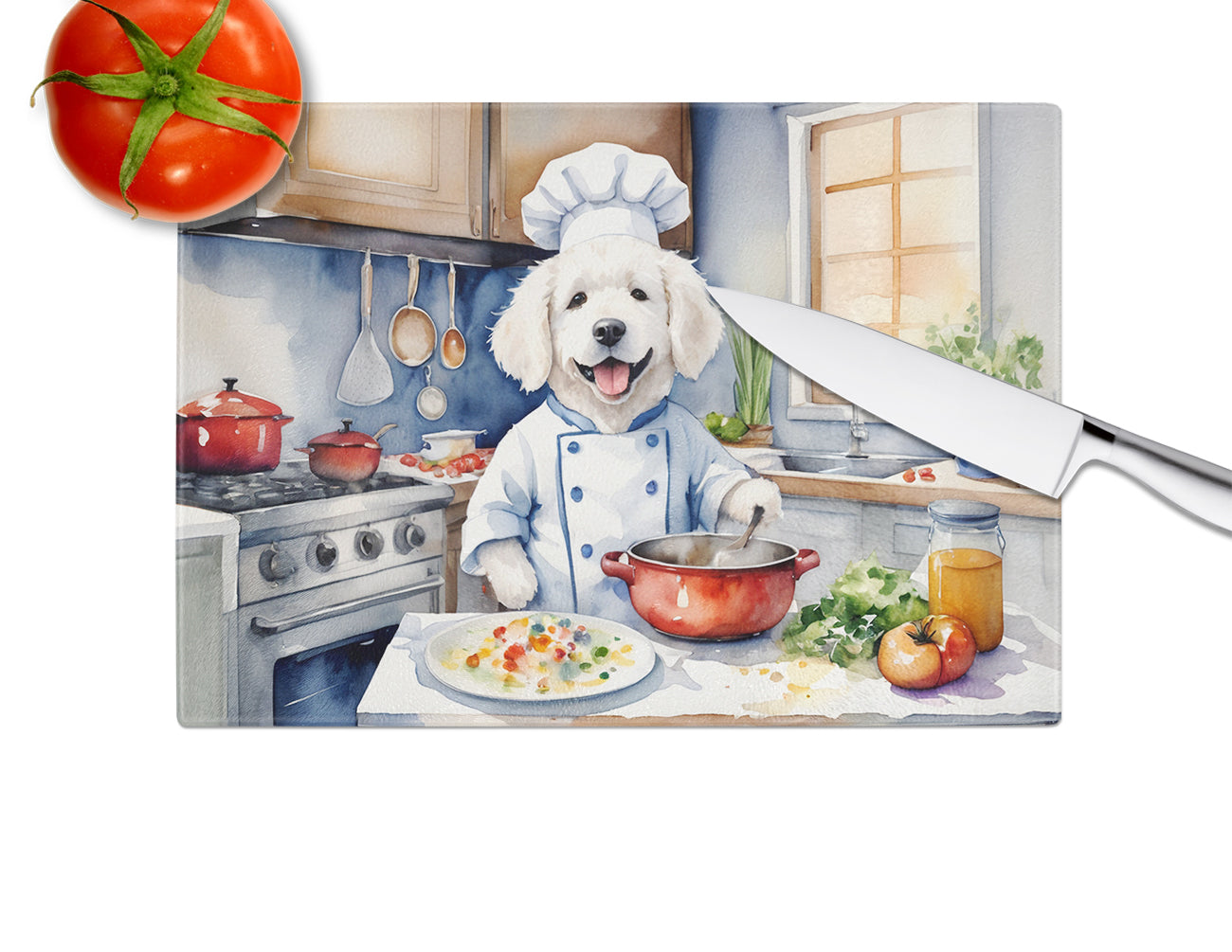 Kuvasz The Chef Glass Cutting Board