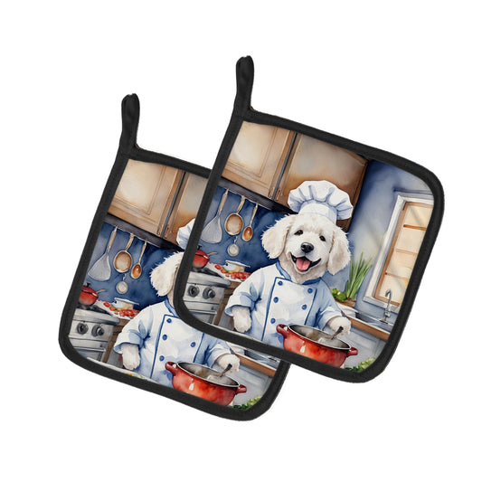 Buy this Kuvasz The Chef Pair of Pot Holders