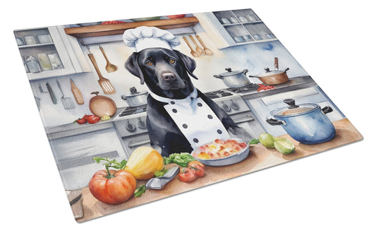 Buy this Black Labrador Retriever The Chef Glass Cutting Board