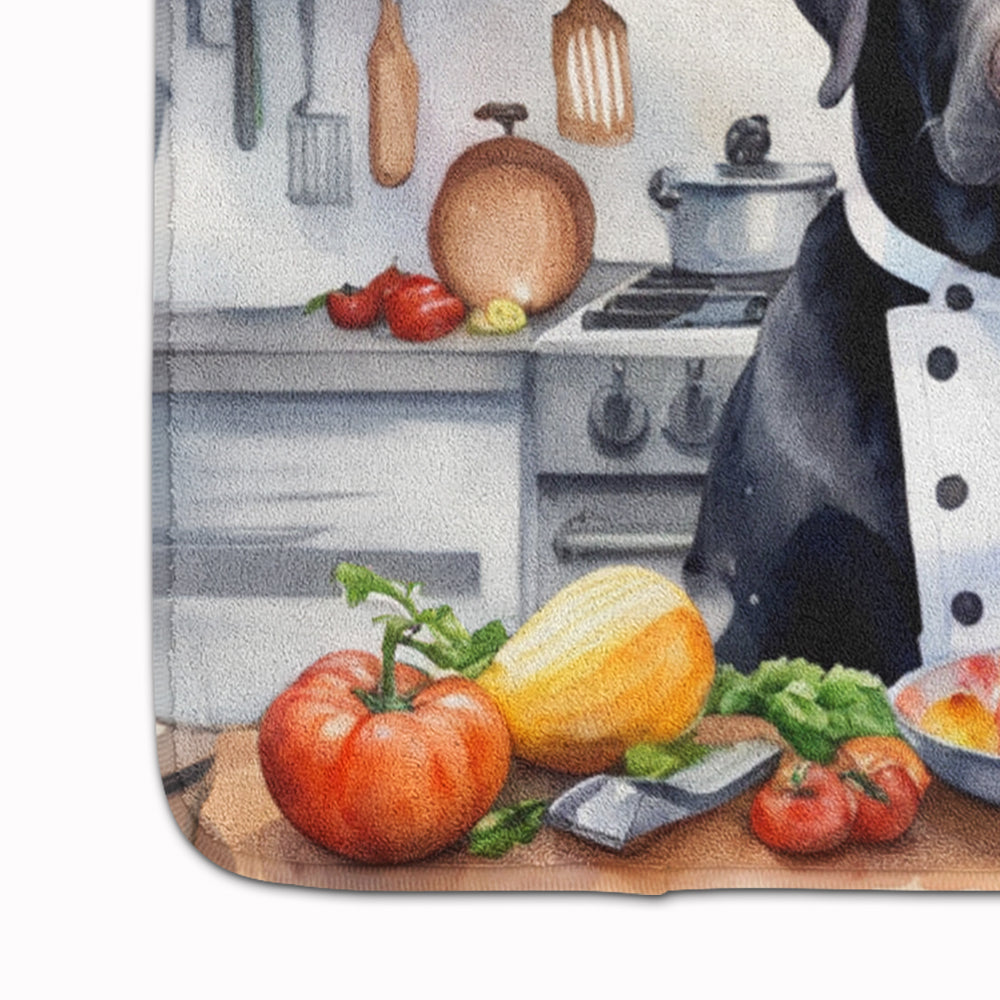 Black Labrador Retriever The Chef Memory Foam Kitchen Mat