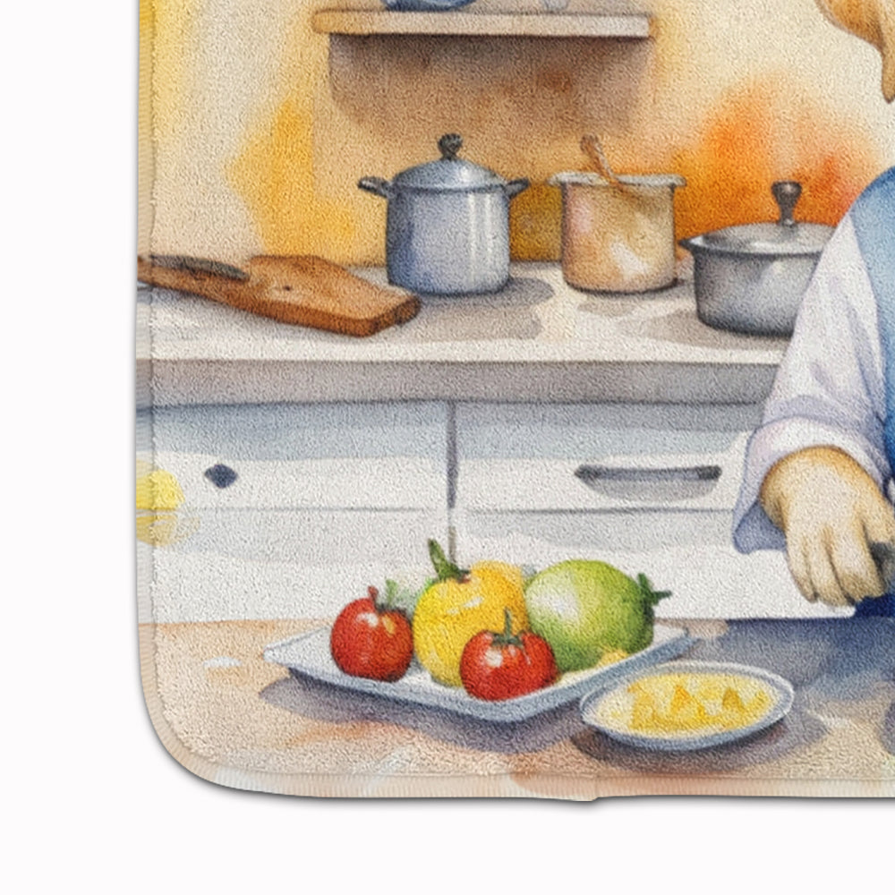 Yellow Labrador Retriever The Chef Memory Foam Kitchen Mat