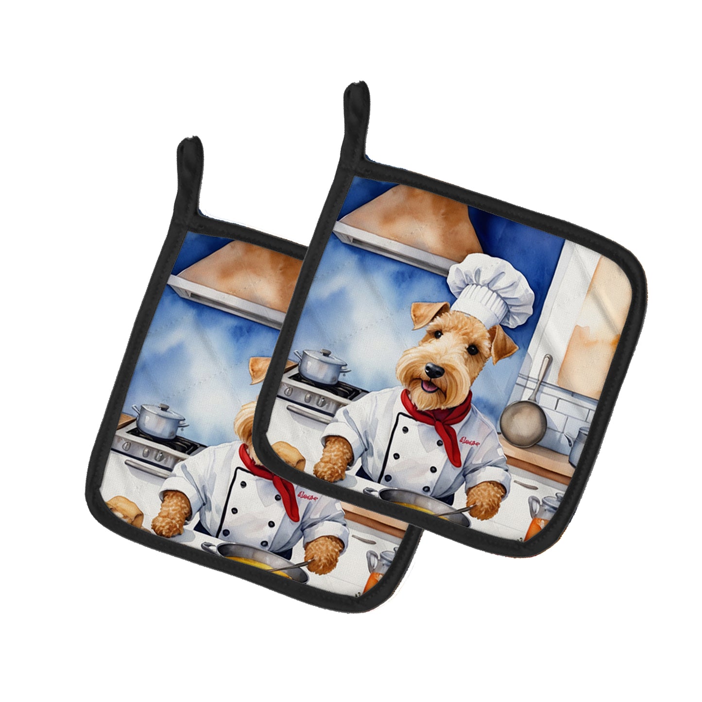 Buy this Lakeland Terrier The Chef Pair of Pot Holders