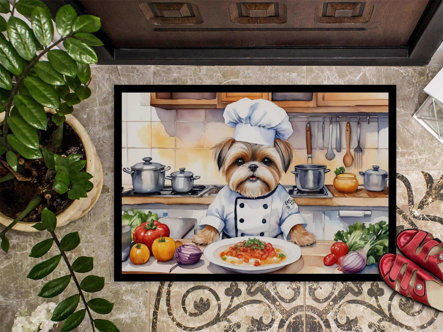 Lhasa Apso The Chef Doormat