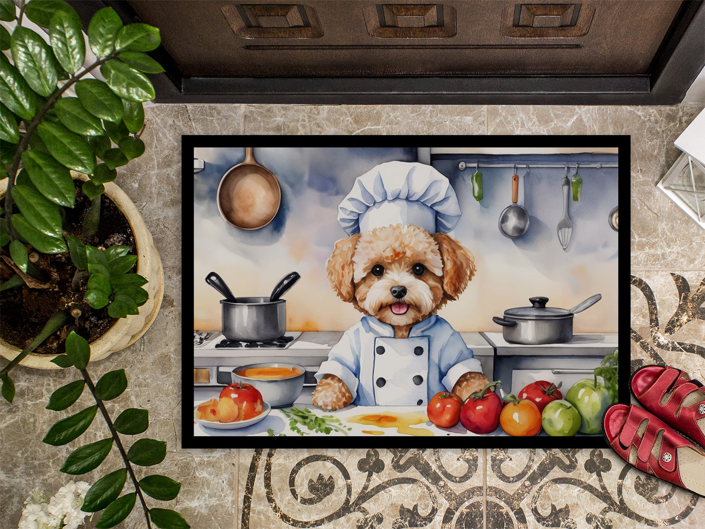 Maltipoo The Chef Doormat