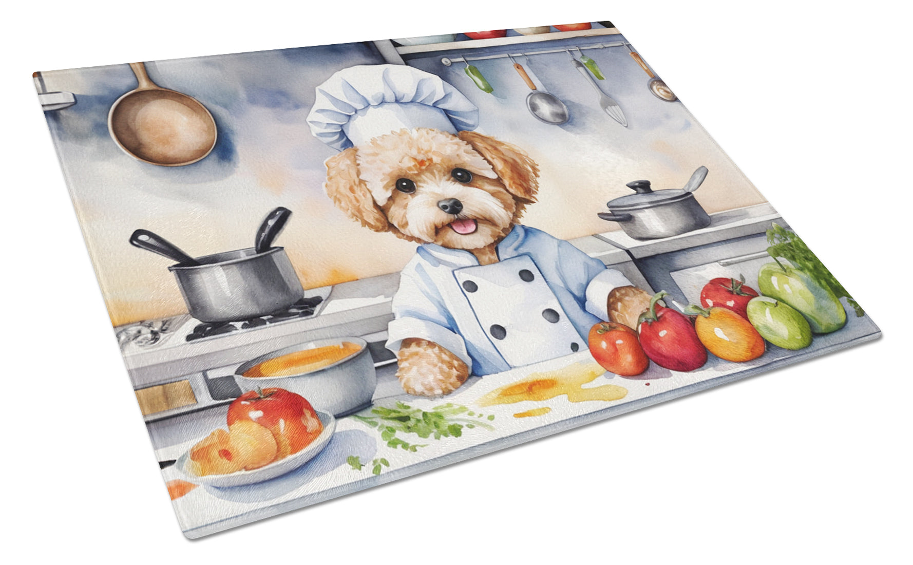 Buy this Maltipoo The Chef Glass Cutting Board