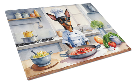 Buy this Miniature Pinscher The Chef Glass Cutting Board