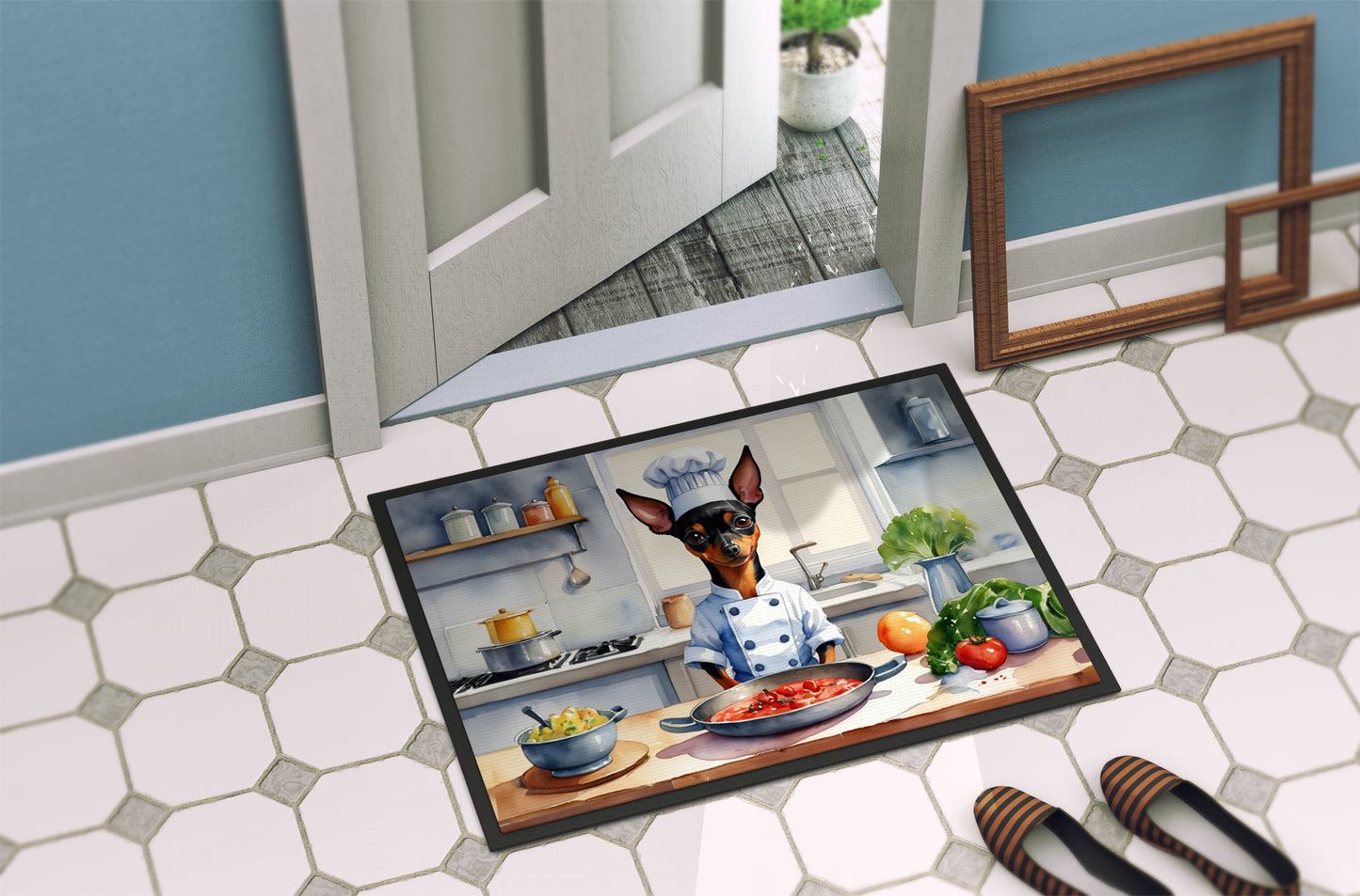 Miniature Pinscher The Chef Doormat