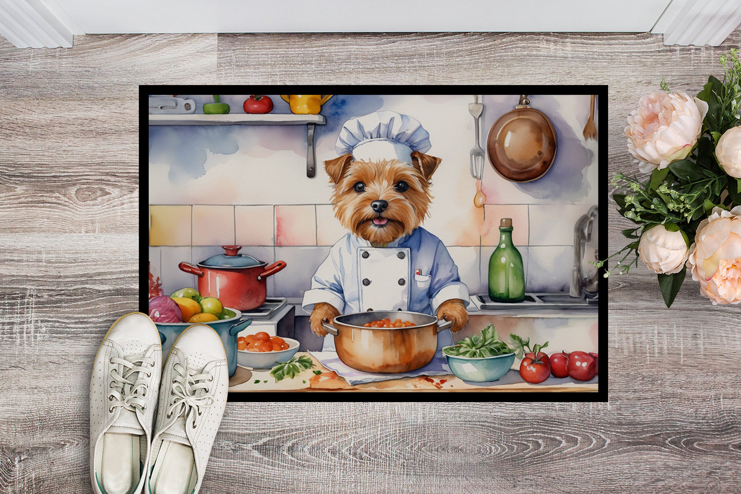 Norfolk Terrier The Chef Doormat